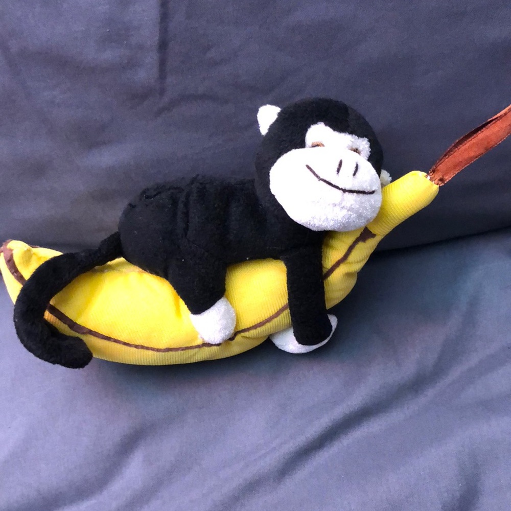 Banana monkey plush